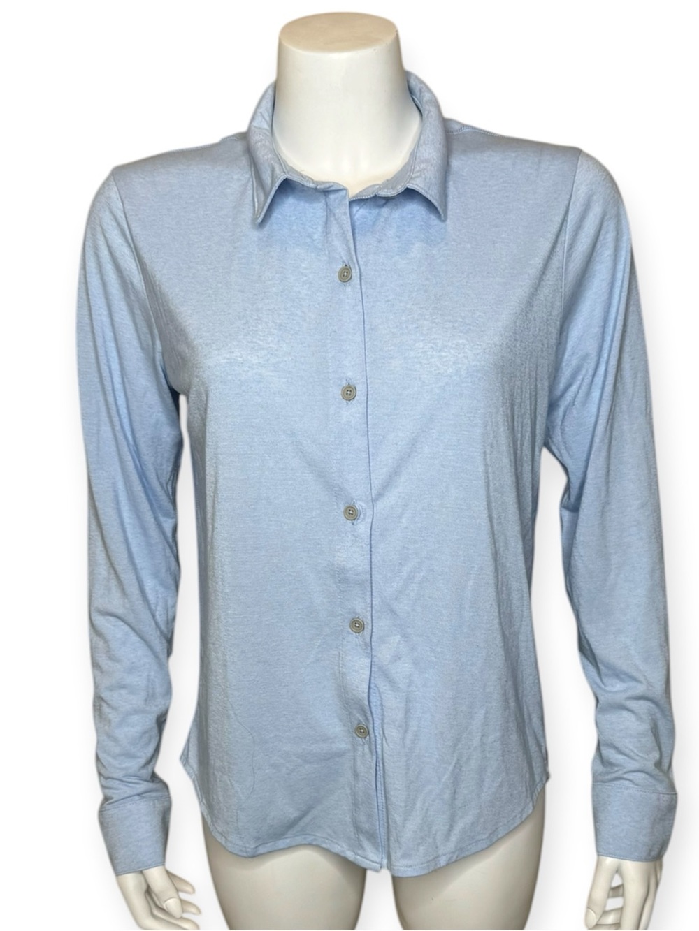 Stio Divide Long Sleeve Button-Up Shirt M Light Blue NWT